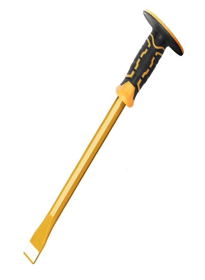 Matiko METAL CHISEL, FLAT HEAD CHISEL WITH HAND GUARD FOR CONCRETE CUTTING EDGE (12INCHES) - Image 1